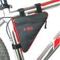 thumbnail image 3 of Triángulo Bolsa Ciclismo Tubo Delantero Marco Bolsa Porta Sillín(+)) Negro Rojo, 3 of 5