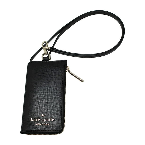 Black Zip Cardholder With Duo Colour Lanyard Set