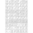 thumbnail image 1 of 1 Set Letter Stencil For Painting Alphabet Stencil Symbol Number Craft Stencil, 1 of 9