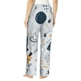 thumbnail image 3 of Haiem Cartoon Planets Women's Pajama Pants Ultra Lightweight Pjs Bottoms Sleepwear Bottom Pants With Pocket Drawstring-Medium, 3 of 9