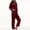 Wine, variant on Azrian Womens Pajamas,Women's Casual Homewear Long-Sleeve Tops Trousers Color Night Pajamas Suits Size,Pink on