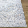 thumbnail image 2 of BoutiqueRugs Agaton Traditional Runner Rug - Machine Washable - Light Blue, Orange, White - 2'7" x 7'3" Runner, 2 of 7