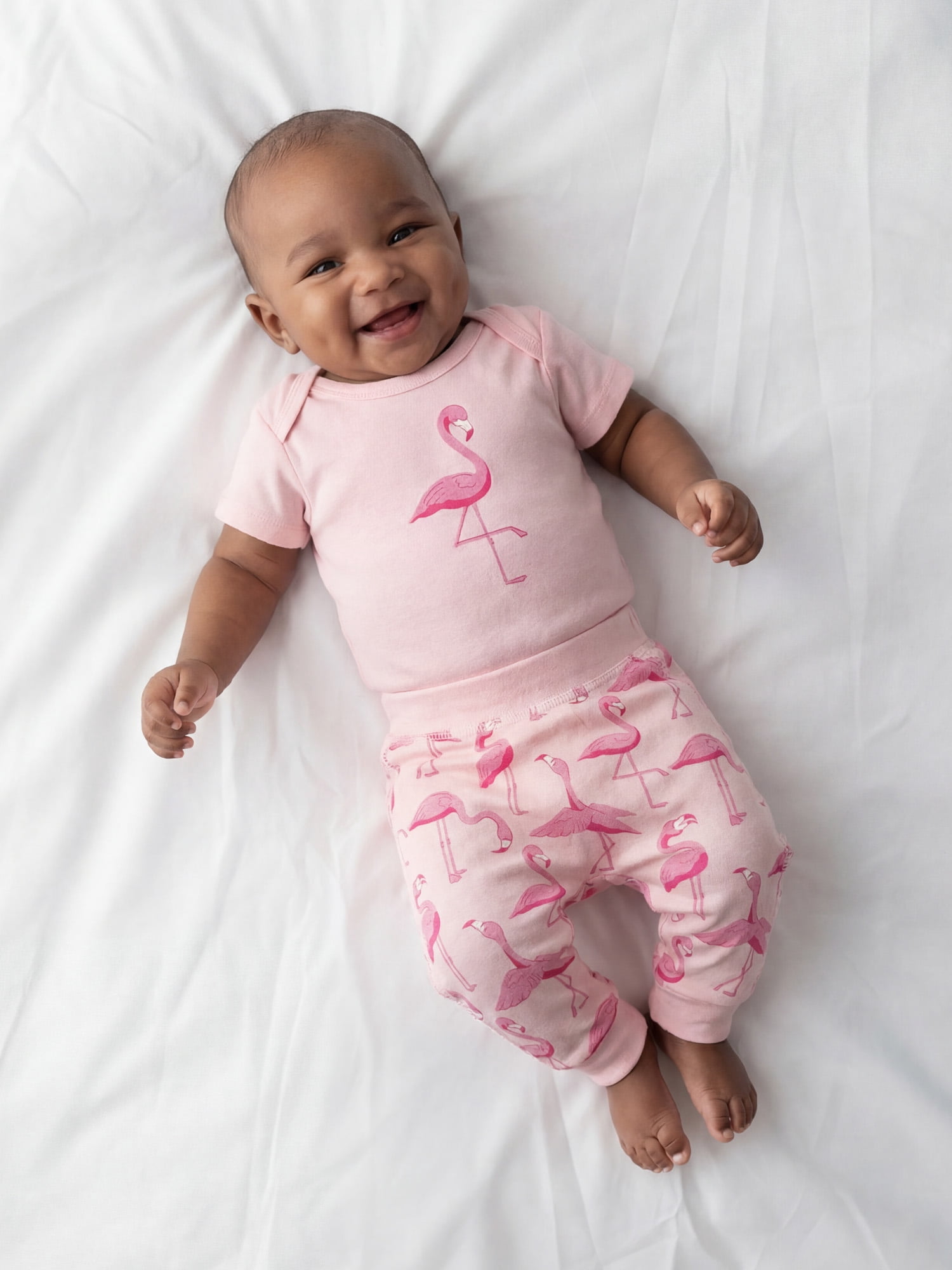 Monica + Andy First Moves Bodysuit + Groove Pant Set, Newborn -24 Months, 3-6 Months
