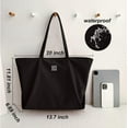 thumbnail image 3 of Nylon Tote Bag for Women Waterproof Shoulder Handbag with Zipper, 3 of 6