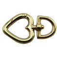 thumbnail image 3 of Heart Shape Swivel Buckle 6PCS 46mm Alloy Light Gold Heart Shape Spring Snap Swivel Lobster Clasp Hooks for Handbag Bag Strap Keychains DIY Craft, 3 of 5