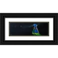 thumbnail image 1 of West, Ronald 14x7 Black Ornate Wood Framed with Double Matting Museum Art Print Titled - A Glimpse, 1 of 4