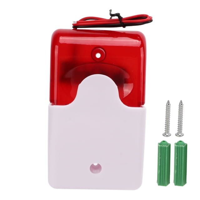 Alarma de sonido y luz, destello rojo, buen aislamiento, resistente a impactos, dispositivo de advertencia de seguridad, 12 V