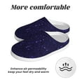 thumbnail image 6 of Kdxio Glittering Purple Starfield Women's Men's Slippers Plush Slip-On House Slipper for Winter Indoor Soft Cushion Non-slip Fluffy Slides Slippers-13, 6 of 7