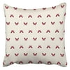 ECCOT Pink Infinity Pattern with Red Heart Flying Butterflies Love Amazing Beauty Biology Pillowcase Pillow Cover 18x18 inch
