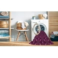 thumbnail image 2 of Ahgly Company Machine Washable Indoor Round Transitional Dark Carnation Pink Area Rugs, 3' Round, 2 of 7