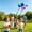 Multicolour, variant on Outdoor Dynamic Wing Kite Portable Flying Toy with Rod and Line for Beach Park Garden Family Activities 11.8 inches