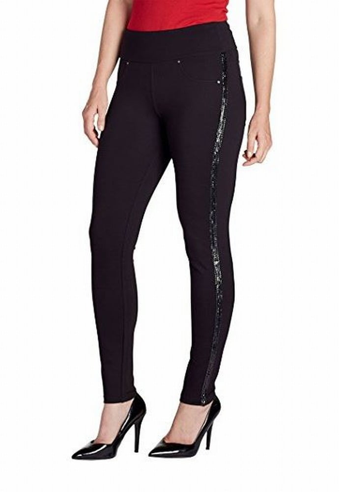 sequin side stripe pants