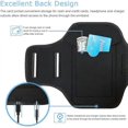 thumbnail image 4 of Brazalete deportivo para correr con ranura para tarjetas y bolsillos para llaves, compatible con iPhone 14 Plus, 13 Pro, 12 Pro Max y S., 4 of 5