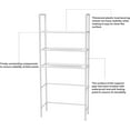Tanune Big Discount! Bathroom Storage Rack White, Wire Shelving, 1