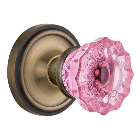 Nostalgic Warehouse Clacrp_Prv_234_Nk Classic Solid Brass Rose Privacy Door Knob Set -