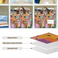 thumbnail image 4 of Yayeee Foldable Storage Basket for Shelves with Handles Waterproof Cloth Bins, Purple Cityscape Painting, 4 of 7