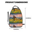 thumbnail image 2 of Gaeub Horse Sunflowers Print Anti-Kick Storage Mat for Car Seats 2 Pcs, Car Kick Mats with 3 Pocket Protector, Essential Car Seat Protector for Child Car Seat,Car Seat Protector, 2 of 8