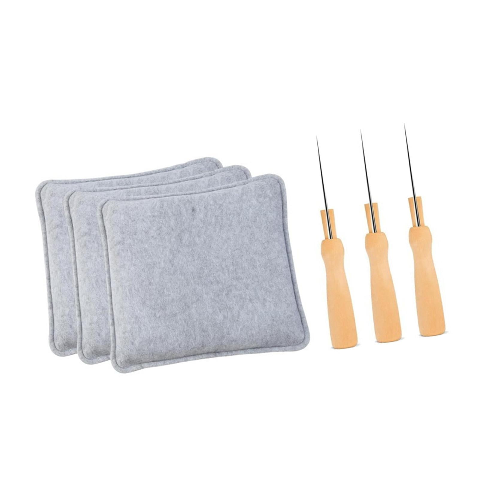 3 Pieces Needle Felting Pads Wool Mat Professional Tools Wear Resistant Fiber for DIY Hobbyists