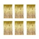 thumbnail image 1 of Bearachild 6 piezas brillo fiesta telón de fondo metálico oropel cortina cumpleaños boda Baby Shower Fondo Favor suministros Kits de decoración para fiestas Oro Bearachild HA082648-01, 1 of 6