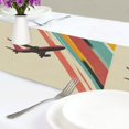 thumbnail image 4 of Yayeee Table Runner 90 inches Long Home Kitchen Dinning Party Decoration, Colorful Plane Stripes, 4 of 7