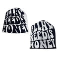 thumbnail image 5 of Y2K BeaniesNeed Is Money Grunge Beanie Knit Beanie Hat Skullies Beanie Slouchy Beanie Women Skull Cap Graphic Beanie, 5 of 9