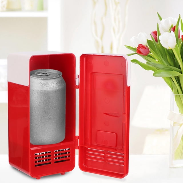 Mini Réfrigérateur USB, Mini Réfrigérateur de Bureau USB Portable Refroidisseur de Boissons Valeur Exceptionnelle
