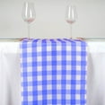 thumbnail image 5 of BalsaCircle 14" x 108" Gingham Checkered Table Runner Party Linens Blue, 5 of 5
