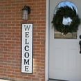 thumbnail image 2 of Welcome Embossed Vertical Metal Sign, 2 of 4