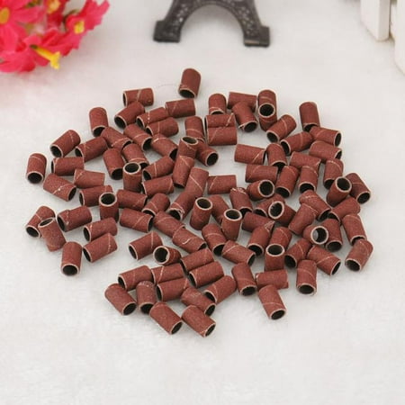 

Niahfd Off Promotions! 100Pcs Sanding Bands Drums Sleeves 120 Grits Mandrels for Dremel Tool 1X 100 Nail Polish Rings Promotion Sale!