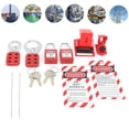thumbnail image 4 of Lockout Tagout Kit Electrical Lockout Tagout Kit Lockout Tagout Kit Multifunctional With Hasp Warning Tag  Red  Portable, 4 of 8