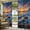Blue, variant on Outdoor Curtains for Patio Waterproof, Beach Reef Outdoor Privacy Panels Grommet, Beach Sunset Ocean Waves Natural Scenery Blackout Outside Curtains for Porch/Cabana/Pergola/Gazebo 54"x84", 1 Panel