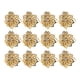 thumbnail image 1 of Yuarrent 12 pack/lote servilleteros clásicos para decoraciones de Nochevieja hoteles servilleteros de Metal borde Decoración del hogar Oro, 1 of 6