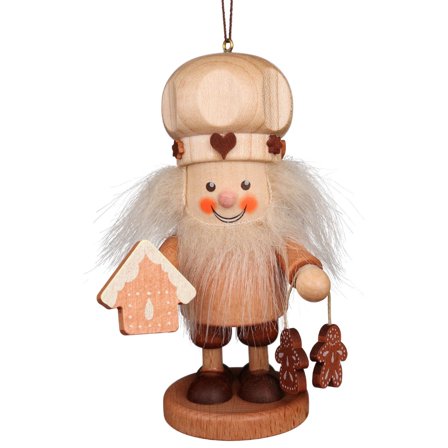 Alexander Taron 4.5" Brown and White Christian Ulbricht Baker Ornament Decoration