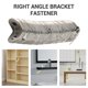 thumbnail image 4 of 40PCS L Bracket Corner with 80PCS Screws, Corner Bracket, Angle Bracket Fastener for Wood Furniture, 4 of 5
