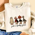 thumbnail image 3 of Just A Spooky Goose Embroidered Sweatshirt – Funny Halloween Goose Crewneck, Cozy Fall Pullover with Embroidered Graphic, Cute Spooky Season Shirt for Men & Women, 3 of 5