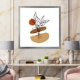 thumbnail image 3 of Designart 'Abstract Flowers Plants With Elementary Shapes II' Modern Framed Art Print, 3 of 4