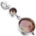 thumbnail image 3 of Bronze Brown Freshwater Coin Cultured Pearl 925 Sterling Silver Pendant, 1 5/16", 3 of 3