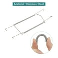 thumbnail image 4 of Uxcell 4Pcs Plate Hanger, 12 inch U Type Stainless Steel Invisible Wall Plate Hangers, Silver, 4 of 6