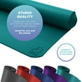 thumbnail image 4 of Yogi 73"x24" Yoga Mat - Natural 4mm Thick Comfortable Workout Floor Mat for Adults and Kids - Foldable Yoga Mat for Yoga, Pilates, Gym and Stretching, Yogi Purple, 4 of 7