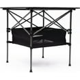 thumbnail image 6 of 1-Piece Folding Outdoor Table with Carrying Bag Lightweight Aluminum Roll-up Square Table for Indoor Outdoor Camping Picnics Beach Backyard BBQ Party Patio 27.56X27.56X27.56in Black, 6 of 15