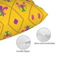 thumbnail image 5 of Vsdgher Mardi Gras Crayfish and Fleur de lis Print Pillow Cases -Iconic Collection Pillowcases -Extra Soft, Not easy to deform,not pilling Export quality, 5 of 8
