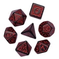 thumbnail image 3 of cusdie 7-Die Acrylic DND Dice, Druid Polyhedral Dice Set for Role Playing Game Dungeons and Dragons D&D Dice MTG Pathfinder, 3 of 5