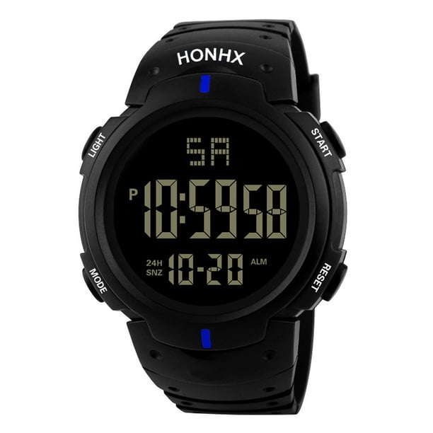 Reloj deportivo para hombre, relojes de moda para hombre, reloj LED digital de cuarzo militar con fecha y función de acampada.