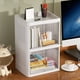 thumbnail image 4 of Caja de Almacenamiento Plegable de Doble Puerta con Tapa Plana Blanca, Cajón Multicapa, Organizador de Artículos de Papelería, Cosméticos y Productos para El Cuidado Del Hogar., 4 of 6