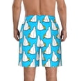thumbnail image 3 of KLL Duck Dives Men's Casual Summer Beach Shorts Hawaiian Shorts with Pockets-X-Large, 3 of 5