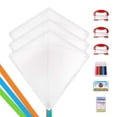 thumbnail image 5 of Mint's Colorful Life White Diamond DIY Kite Kits, Nylon Fabric (3 Pack), 5 of 8