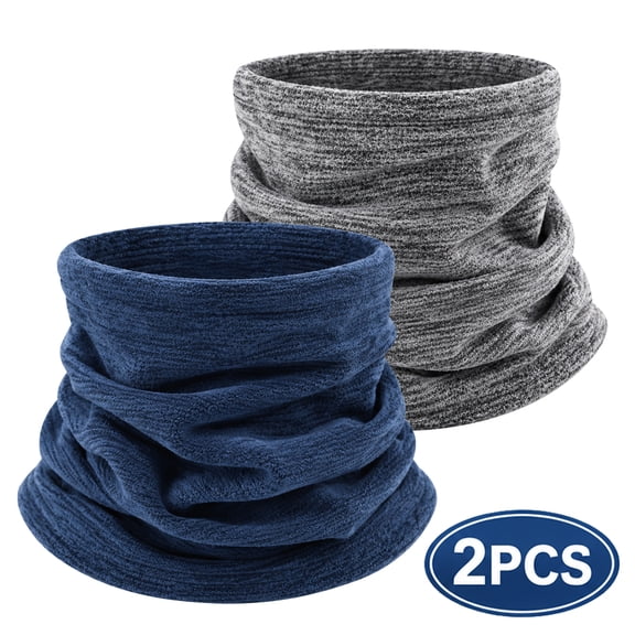 Neck Warmer Fleece Neck Gaiter Warmer Soft fleece Face scarf Mask Windproof for Cold Weather Winter Outdoor Sports motorcycle Snowboard Balaclava Fishing Grey Royal Blue
