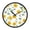 Yellow Daisies Green Stems, variant on Indoor 12' Voice-Activated Luminous Decoration Wall Clock With LED Night Light Small Olive Green Flower
