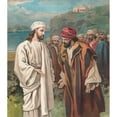 thumbnail image 2 of Providence Lith. Co 20x22 Gold Ornate Framed and Double Matted Museum Art Print Titled - Peter's Great Confession (1905), 2 of 4