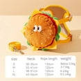 thumbnail image 1 of Pet Backpack Traction Rope Cat Vest Dog Chest Strap Going Out for A Walk Dog Rope Cartoon Hamburger Backpack Dog Traction Rope (Big Eye Burger,L), 1 of 6